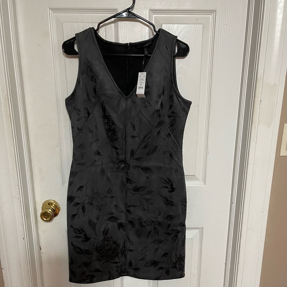 NWT White House Market faux suede dress